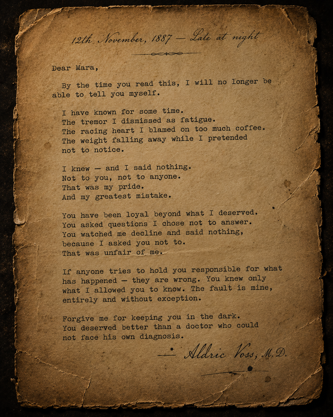Voss final letter